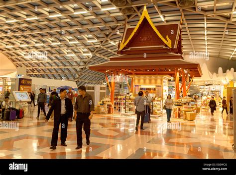 Scene Inside Suvarnabhumi Airport Or Bangkok International Airport