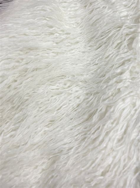 Mongolian Faux Fur Long Hair Pile Fabric By The Yard 60 Etsy