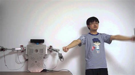 7bot Desktop Robot Arm Dual Gesture Control Using Kinect Youtube