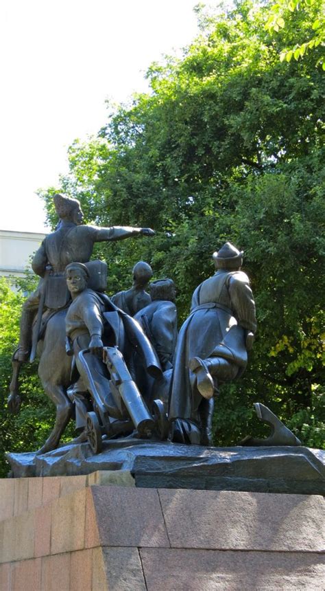 Equestrian Statue Of Vasily Chapayev In Saint Petersburg Russia