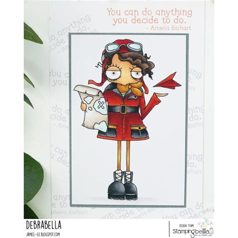 Stamping Bella Cling Rubber Stamp Oddball Amelia