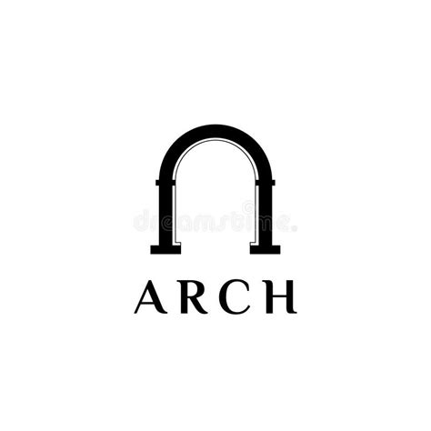 Arch Vector Logo Arch Icon Stock Vector Illustration Of Luxury Line