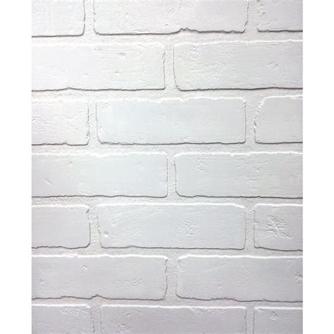 How To Diy A White Faux Brick Wall Brick Wall Paneling Faux Brick