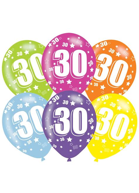 Here we provide you some best and awesome happy birthday wishes for your friends and loved ones. Happy 30th Birthday Latex Balloons 6pk — Party Britain