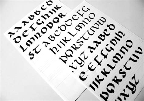 Uncial Majuscule Typeface On Behance