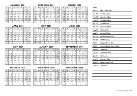 yearly calendar   printable templates