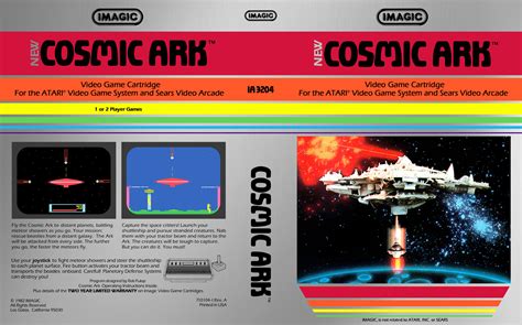 Atari 2600 Cosmic Ark Box Art 2023 2024 Comic Con Dates