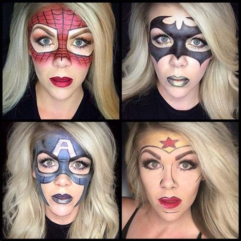 Easy Halloween Face Painting Superhero Face Painting Halloween Make