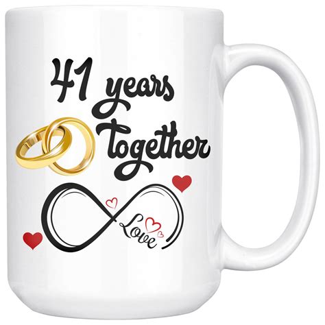 41st Wedding Anniversary T For Him And Her 41st Etsy