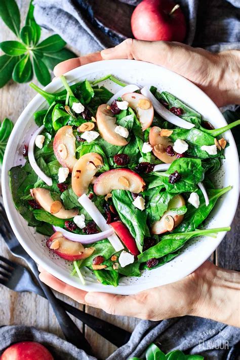 Spinach Apple Salad Recipe Recipe In 2021 Salad Recipes Apple