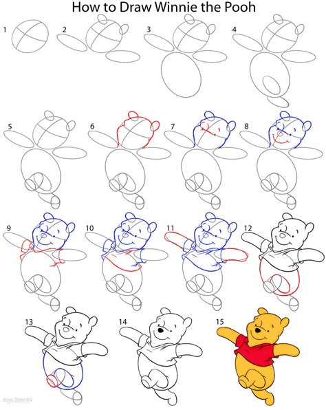 One of the most famous images of winnie the pooh has sold for £314,500 at auction, three times its estimate. How to Draw Winnie the Pooh (Step by Step Pictures ...