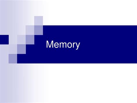 Ppt Memory Powerpoint Presentation Free Download Id5694374