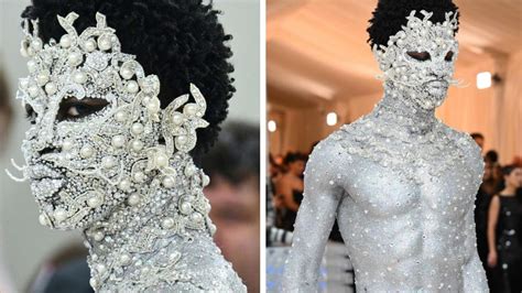 Lil Nas X Appears Near Naked At Met Gala In Metallic G String The