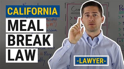 Quick search:to perform a quick search of all laws in the statutes and regulations collection, enter a search term in the search field; CA Meal Break Law Explained by an Employment Lawyer - YouTube