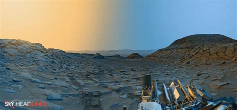 Nasa Curiosity Mars Rover Captures Martian Sunset