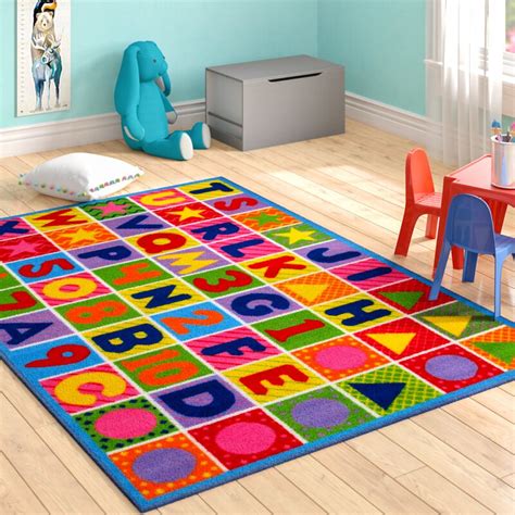 Zoomie Kids Fornax Numbers And Letters Kids Area Rug And Reviews Wayfair