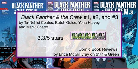 Black Panther And The Crew 1 3 Reviews 6 7 And Green Comics