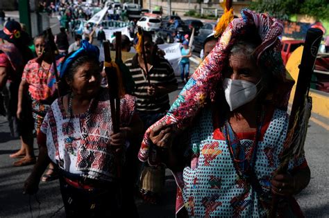 Guatemalans March In Protest Of Corruption Cost Of Living