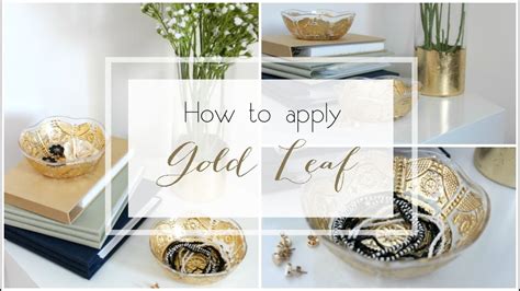 How To Apply Gold Leaf Youtube