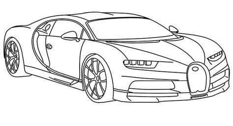 Desenho De Bugatti Para Pintar