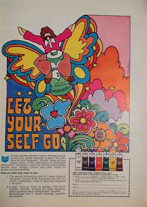 Throwback Thursday Groovy 1971 Acrylic Paint Ad From School Arts K