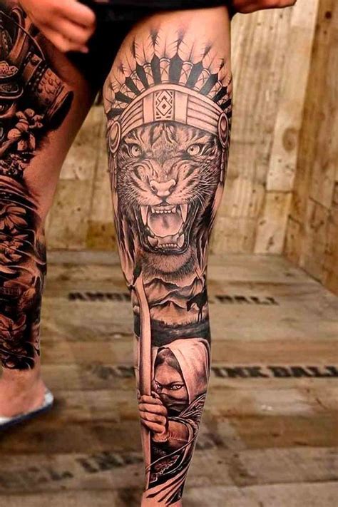 Full Leg Tattoos For Men Bold And Artistic Inspirations