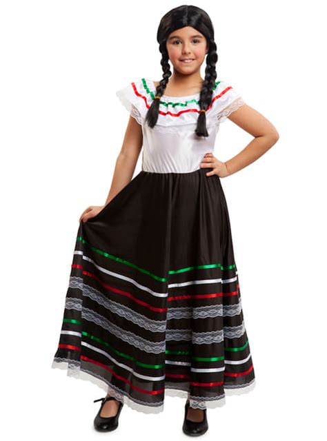 Mexican Frida Kahlo Costume For Girls The Coolest Funidelia