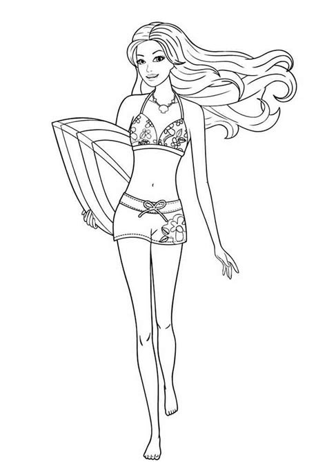Barbie Coloring Pages Free Personalizable Coloring Pages