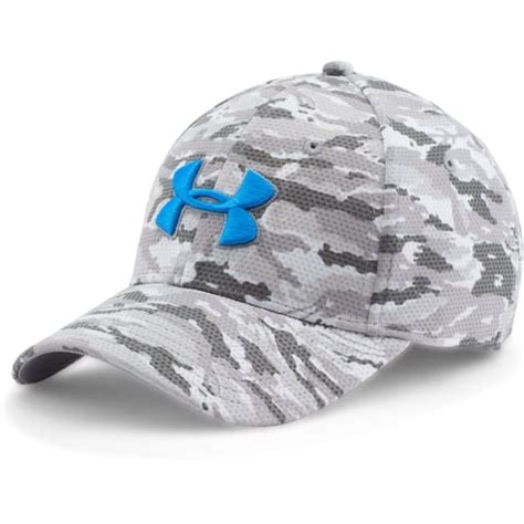 Under Armour Mens Printed Blitzing Stretch Fit Cap Bobs Stores