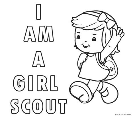 Free Printable Girl Scout Coloring Pages Printable Templates Free
