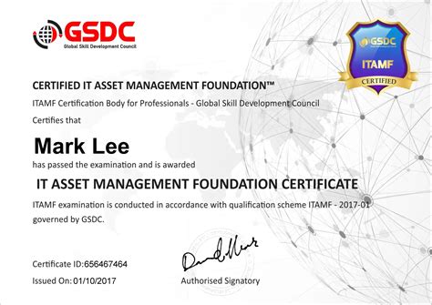 Itam Foundation Certification Gsdc