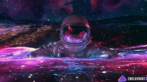 Surreal Astronaut Floating In Space Wallpaper Art Endeavouros