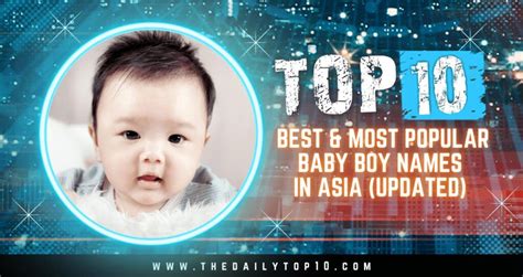 Top 10 Best And Most Popular Baby Boy Names In Asia