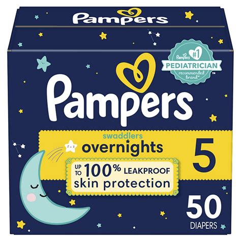 Pampers Swaddlers Overnight Diapers Size 5 Shop Diapers And Potty At H E B