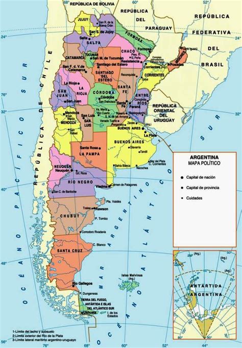 Mapa De Argentina Político Físico Satelital Relieve Mudo