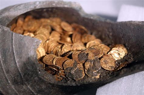 Ancient Jar Of Roman Gold Coins Discovered Under Italian