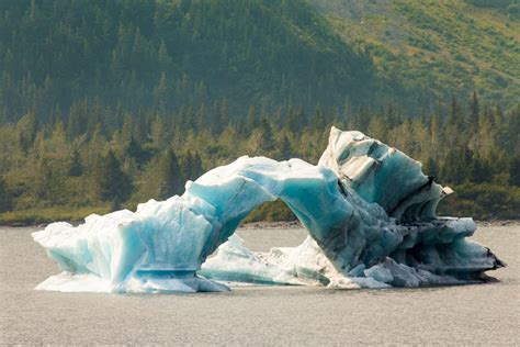 Iceberg Portage Lake Alaska Photo America
