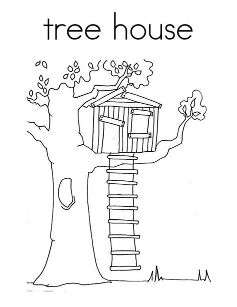 Click the tree house coloring pages to view printable version or color it online (compatible with ipad and android tablets). Treehouse Coloring Page for Kids | Color Luna