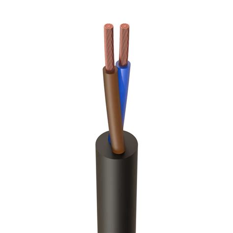 15mm² 2 Core Ho7rnf Rubber Flexible Cable Cut Length Sold By The Mtr