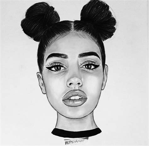 40 Best Collections Baddie Pinterest Cute Black Girl Drawings Mariam