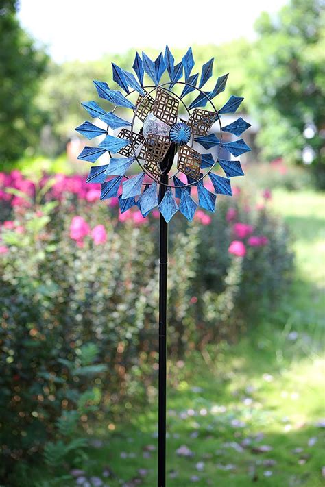 Kinetic Wind Spinner Garden Yard Decor Outdoor Lawn Metal Etsy