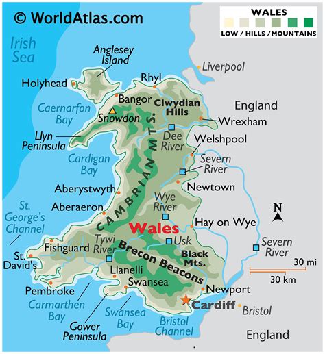 Cambrian Mountains Map