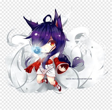 Ahri Nine Tailed Fox League Of Legends Art Nine Tailed Fox Chibi