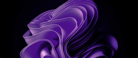 Windows 11 Amoled Purple Abstract 4k Wallpaper