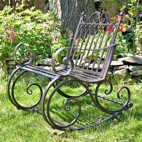 Make an offer on a great item today! Iron Rocking Garden Arm Chair "Tatiana" in Bronze