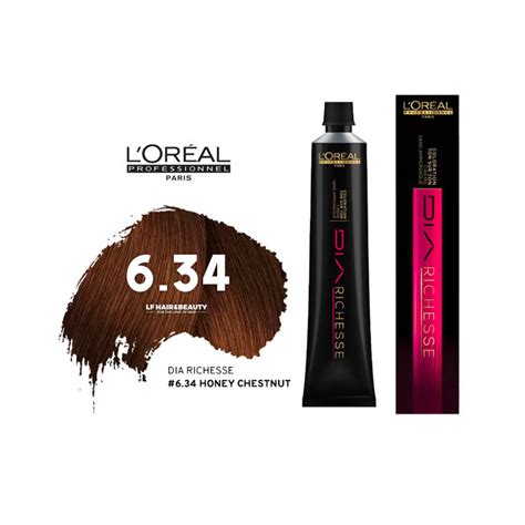Loreal Dia Richesse Semi Permanent Hair Color 634 Honey Chestnut 50ml
