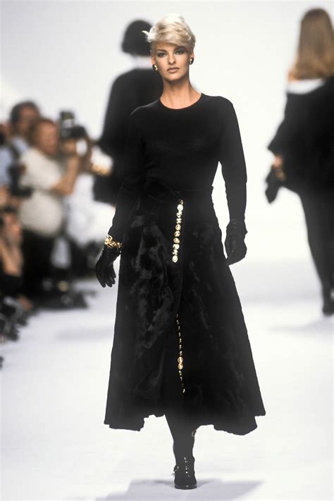 La Linda Evangelista Dior Rtw Fw 1991 Model Linda Evangelista