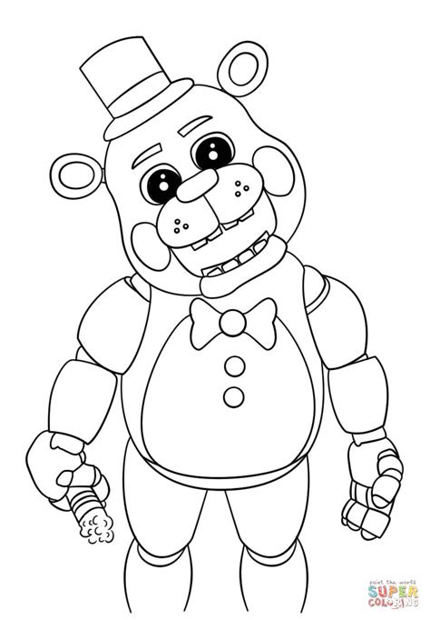 Some of the colouring page names are fnaf toy golden freddy generation 5 coloring, freddy 2 coloring, toy freddy coloring at colorings to and color, cute five nights at freddys 2018 coloring, foxy fnaf freddys coloring, fnaf freddy five nights at freddys foxy coloring, freddy fnaf try to sing coloring, fnaf freddy five nights at freddys to. Cute Five Nights at Freddy's coloring page | Free ...