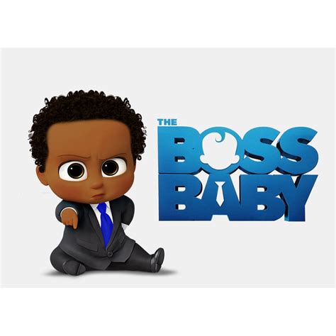 Boss Baby African American Boy Svg