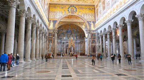 Inside The Basilica Of St Paul Outside The Walls Zoom Rome Italy